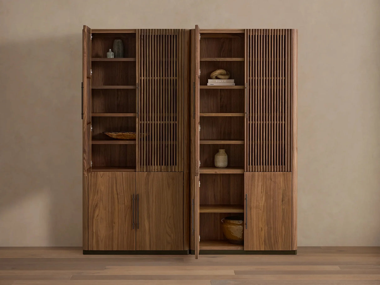 Piermont Modular Reeded Cabinet for Media Storage