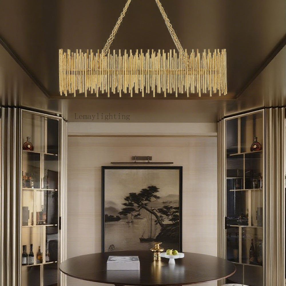 Prestige American Retro Style Oval Chandelier