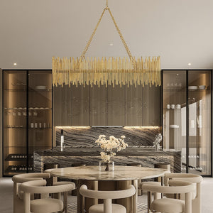 Prestige American Retro Style Oval Chandelier