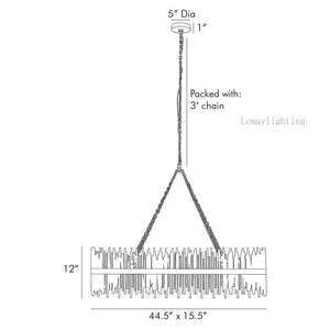 Prestige American Retro Style Oval Chandelier
