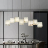 Alabaster Cubic Rectangular Chandelier