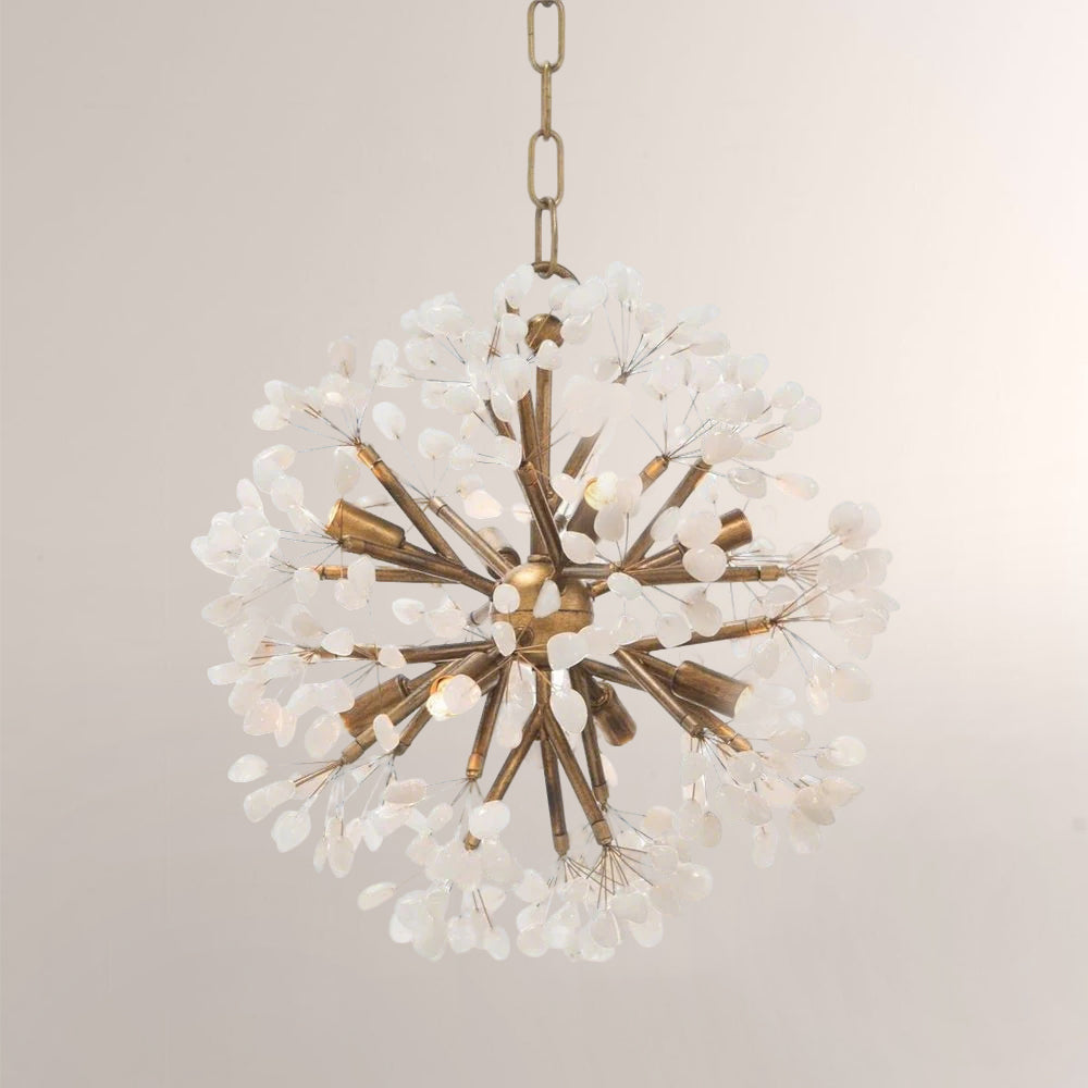 Sphera 8-Light Quartz Crystal Chandelier