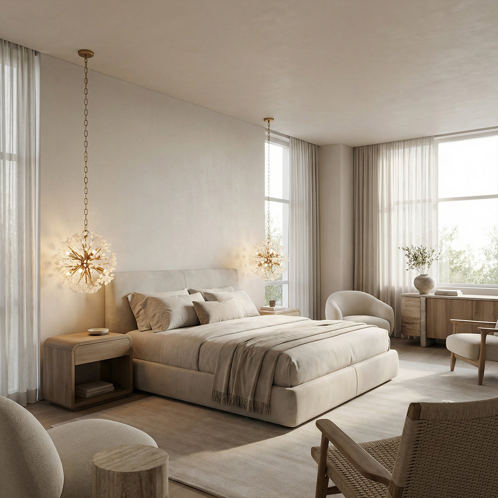 Sphera 8-Light Quartz Crystal Chandelier