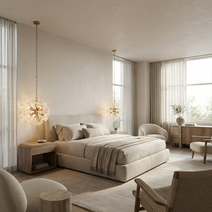 Sphera 8-Light Quartz Crystal Chandelier