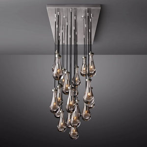 Raindrop Rectangular Chandelier 72"