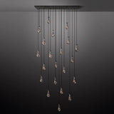 Raindrop Rectangular Chandelier 72"