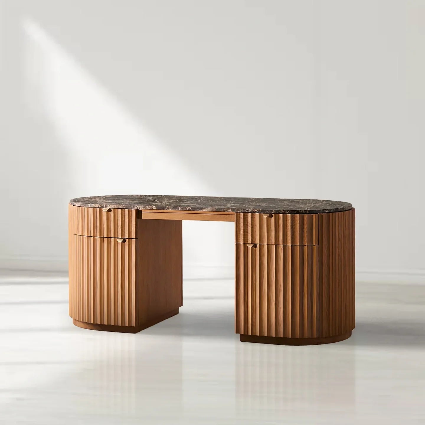 Raliton Desk, Dark Emperador Marble
