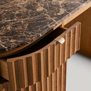 Raliton Desk, Dark Emperador Marble