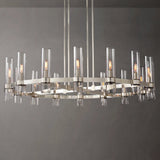 Ramelle Round Glass Chandelier 48"