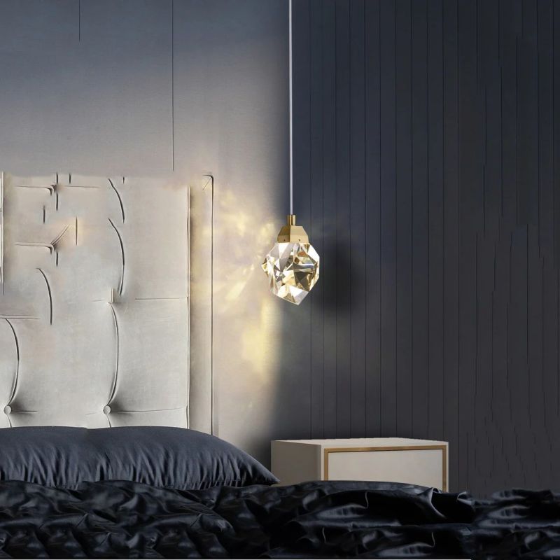 Ramsu Modern Faceted Crystal Pendant Lights