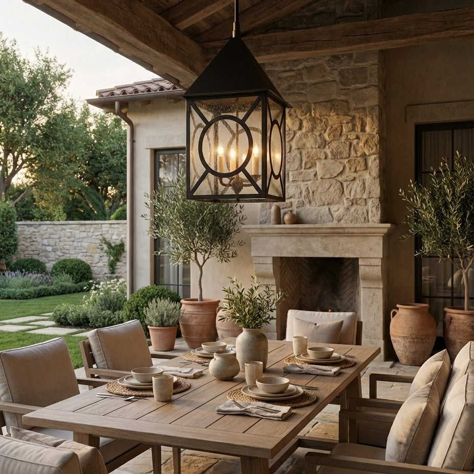 Ripon Small Large Outdoor Lantern Chandelier