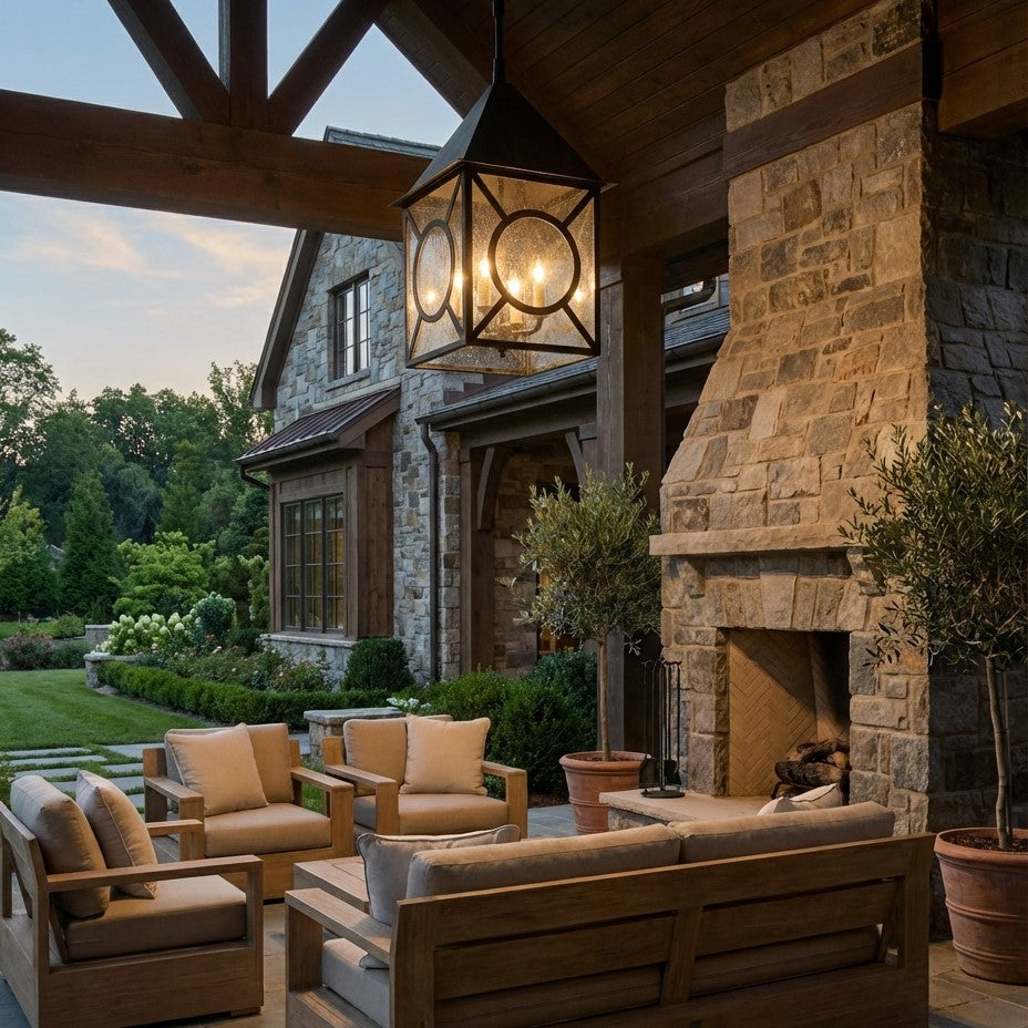 Ripon Small Large Outdoor Lantern Chandelier