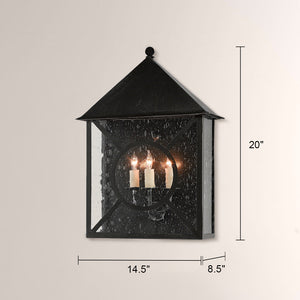 Ripon Samll Medium Large Outdoor Wall Sconce