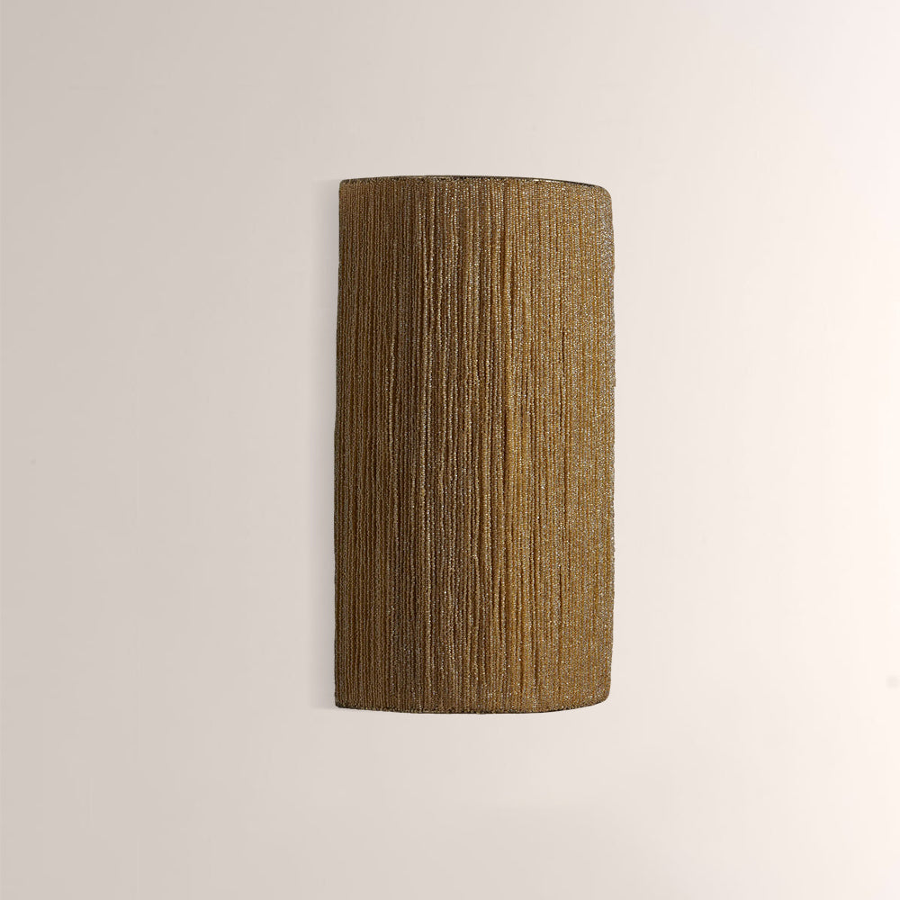 Romilly Jute Fringe Beaded Wall Sconce