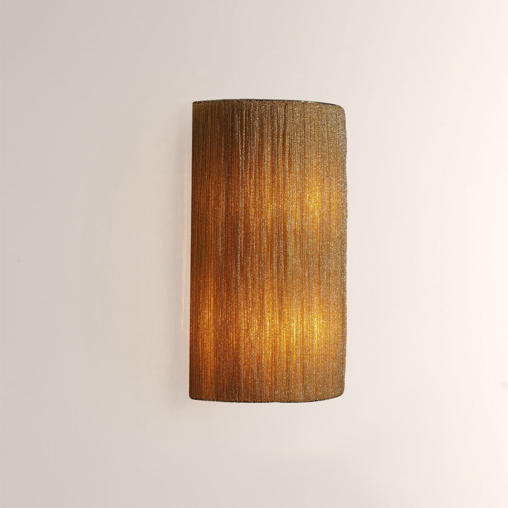 Romilly Jute Fringe Beaded Wall Sconce