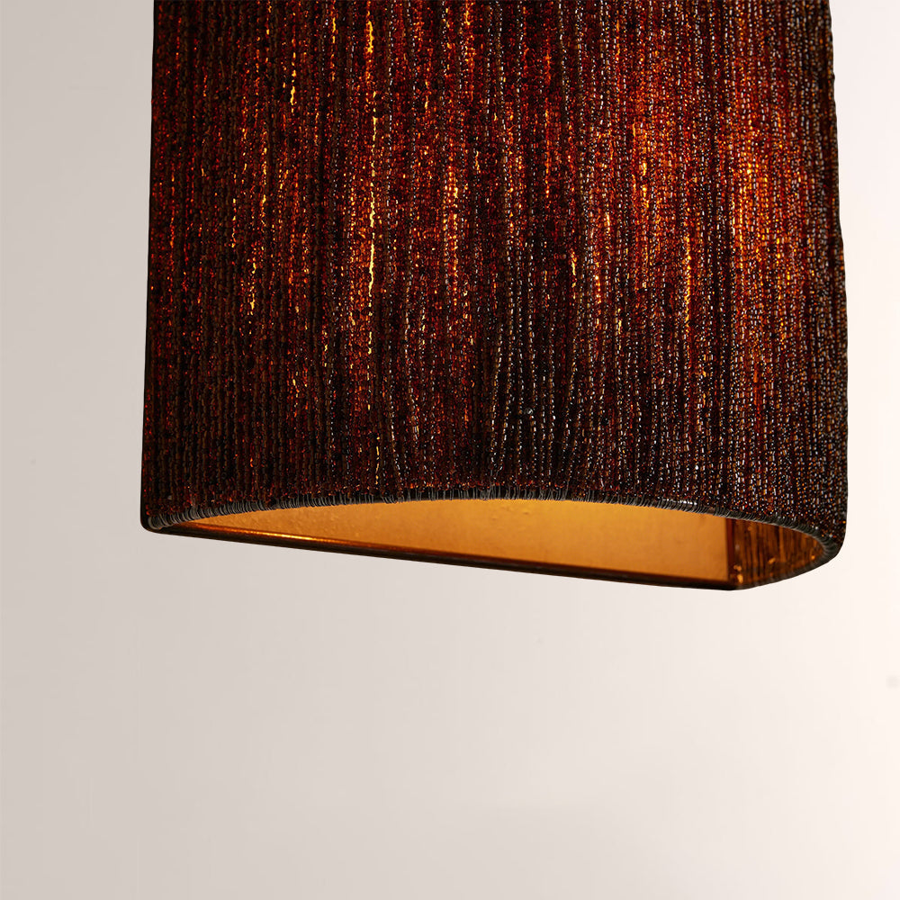 Romilly Jute Fringe Beaded Wall Sconce