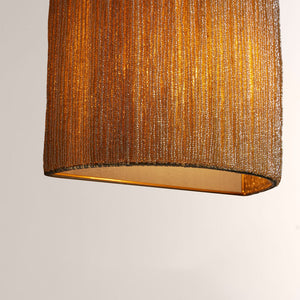 Romilly Jute Fringe Beaded Wall Sconce