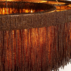 Romilly Jute Fringe Round Chandelier