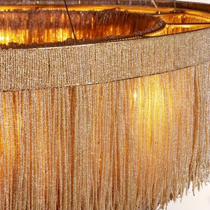 Romilly Jute Fringe Round Chandelier