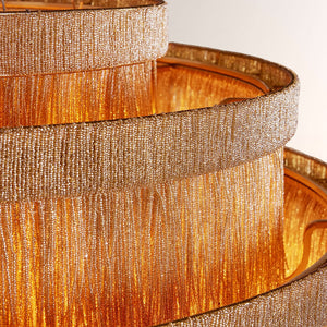 Romilly Jute Fringe Tiered Chandelier