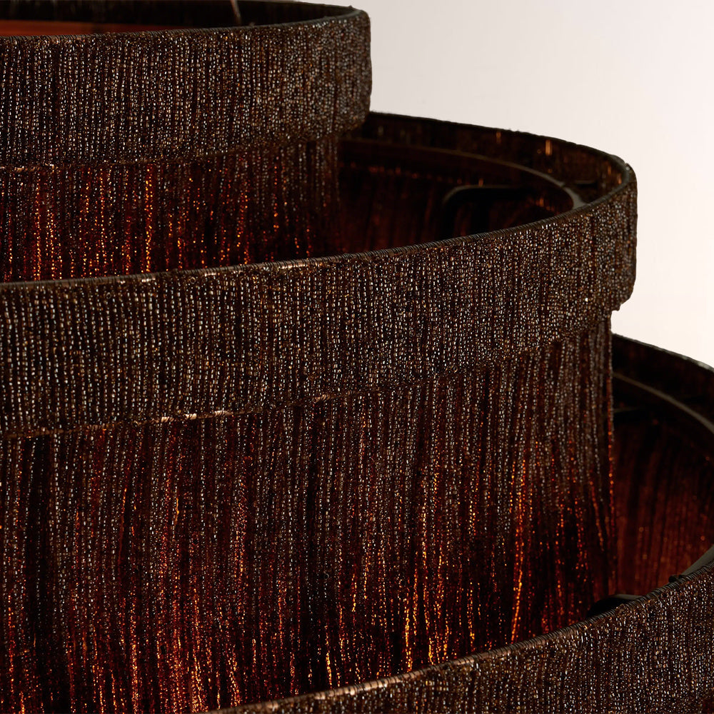 Romilly Jute Fringe Tiered Chandelier