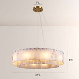 Sawyer Alabaster Round Chandelier