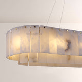 Sawyer Alabaster Rectangle Chandelier 40 54