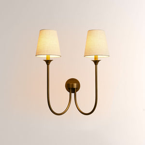 Saylor 2 Light Curved Arm Wall Sconce