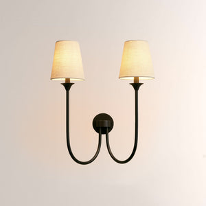 Saylor 2 Light Curved Arm Wall Sconce