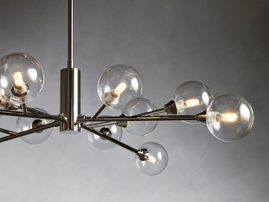 Sera Glass Globe Chandelier 36"47"59"