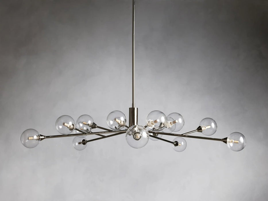 Sera Glass Globe Chandelier 36"47"59"