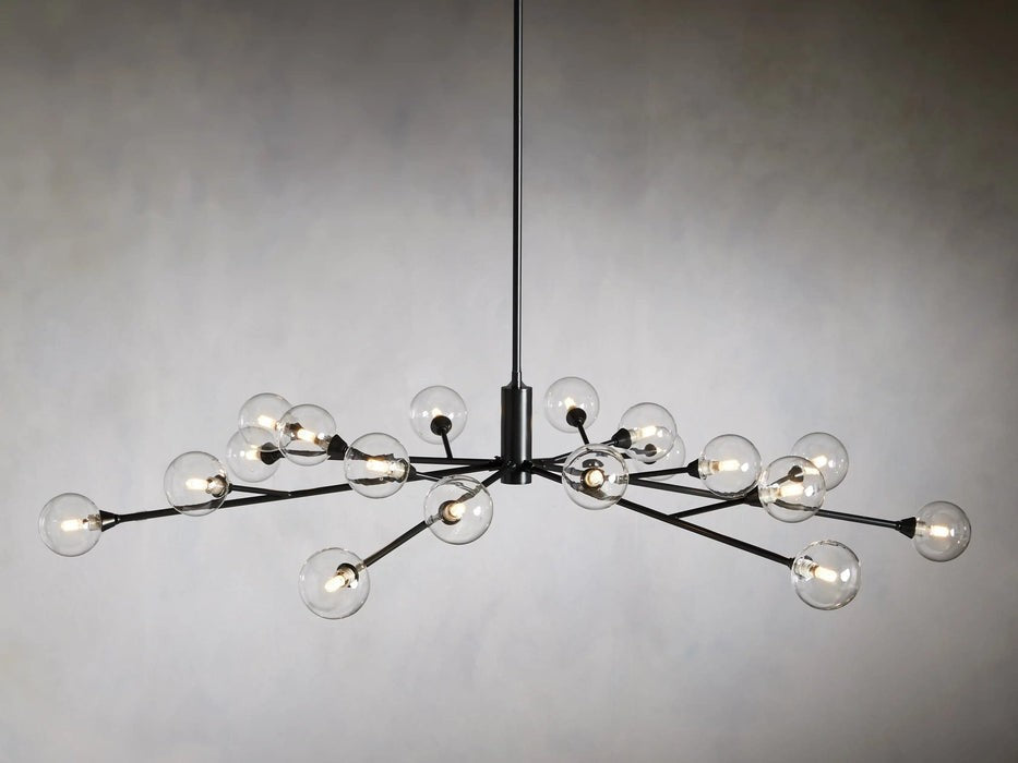 Sera Glass Globe Chandelier 36"47"59"