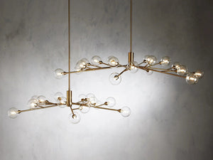 Sera Glass Globe Chandelier 36"47"59"