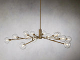Sera Glass Globe Chandelier 36"47"59"