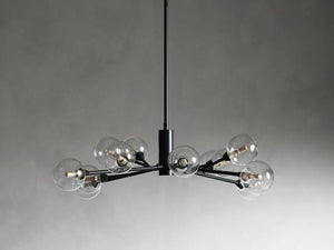 Sera Glass Globe Chandelier 36"47"59"