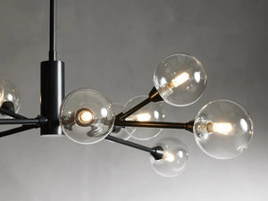 Sera Glass Globe Chandelier 36"47"59"