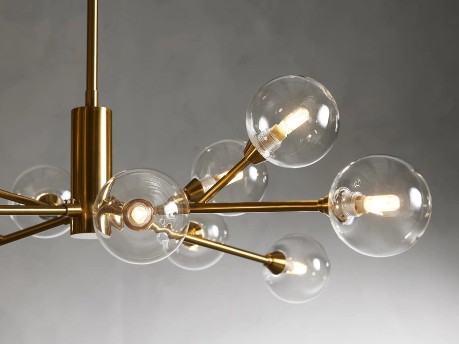 Sera Glass Globe Chandelier 36"47"59"