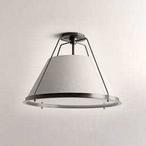 Sheirz Linen Flush Mount