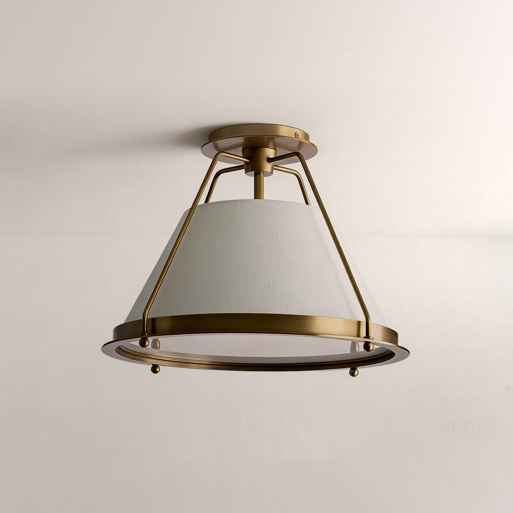 Sheirz Linen Flush Mount