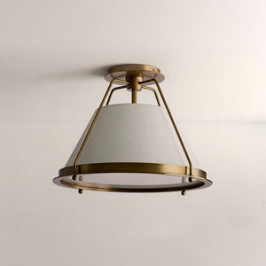 Sheirz Linen Flush Mount