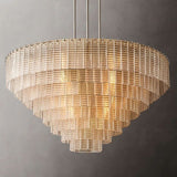 Sherlock Clear Glass Round Chandelier 52"