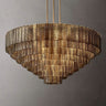 Sherlock Smoke Glass Round Chandelier 52"