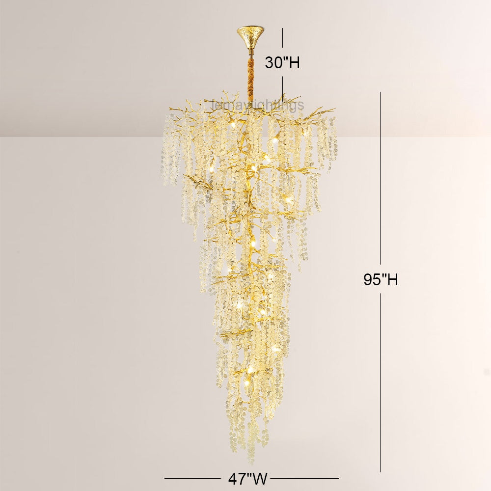Shiro Noda Crystal Tree Branch Chandelier 95