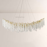 Shiro Noda Crystal Tree Branch Linear Chandelier 72