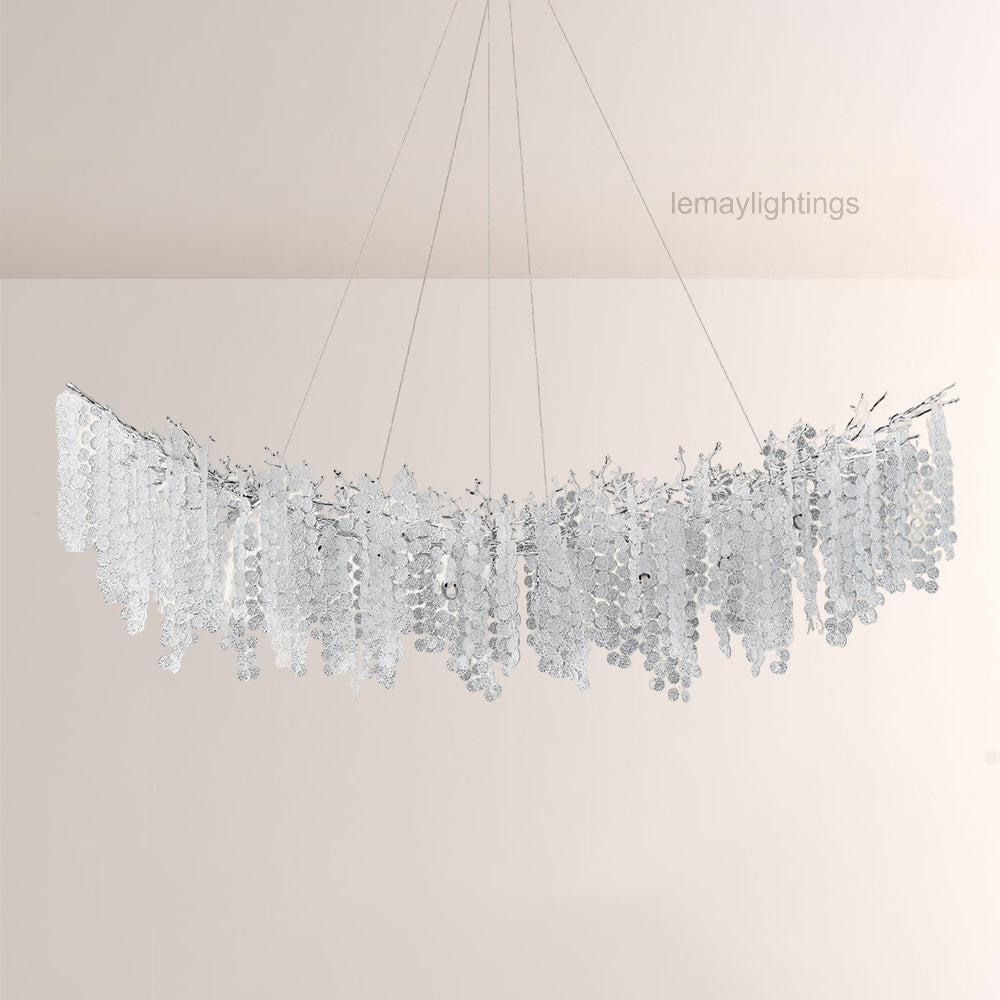 Shiro Noda Crystal Tree Branch Linear Chandelier 72
