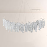 Shiro Noda Crystal Tree Branch Linear Chandelier 72