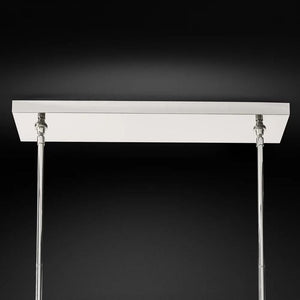 Sibole Glass Double Linear Chandelier 60"