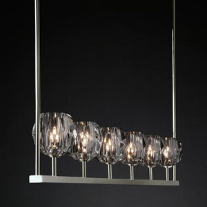 Sibole Glass Linear Chandelier 60"