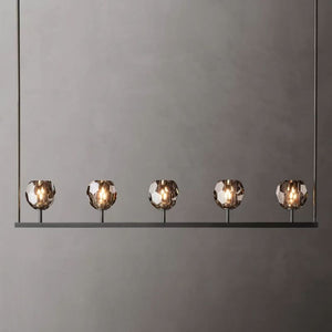 Sibole Glass Linear Chandelier 48"