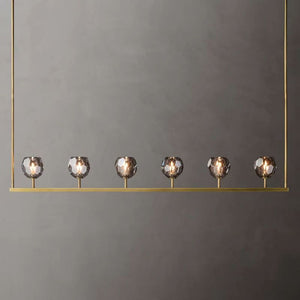 Sibole Glass Linear Chandelier 60"